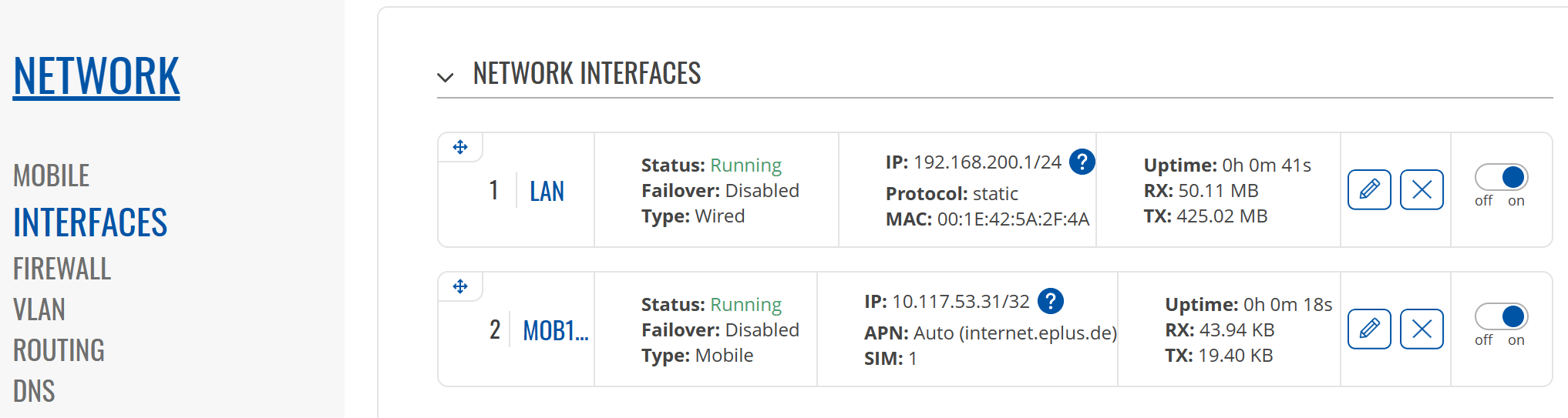 TRB140 Interface Configuration 0